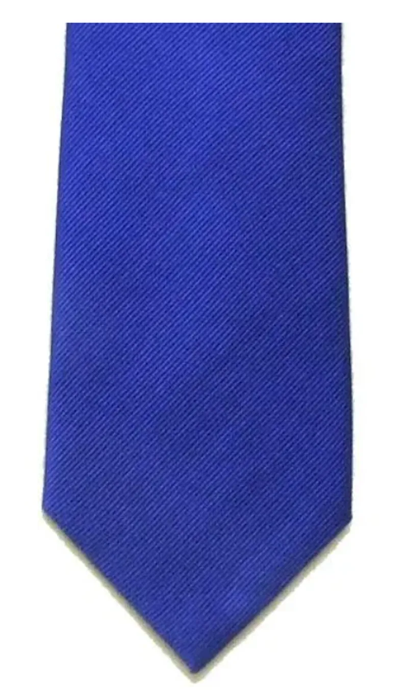 L.A. Smith Plain Silk Tie Royal S5009/7 